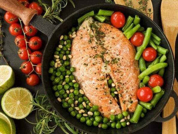 Mit Gemüse fischen