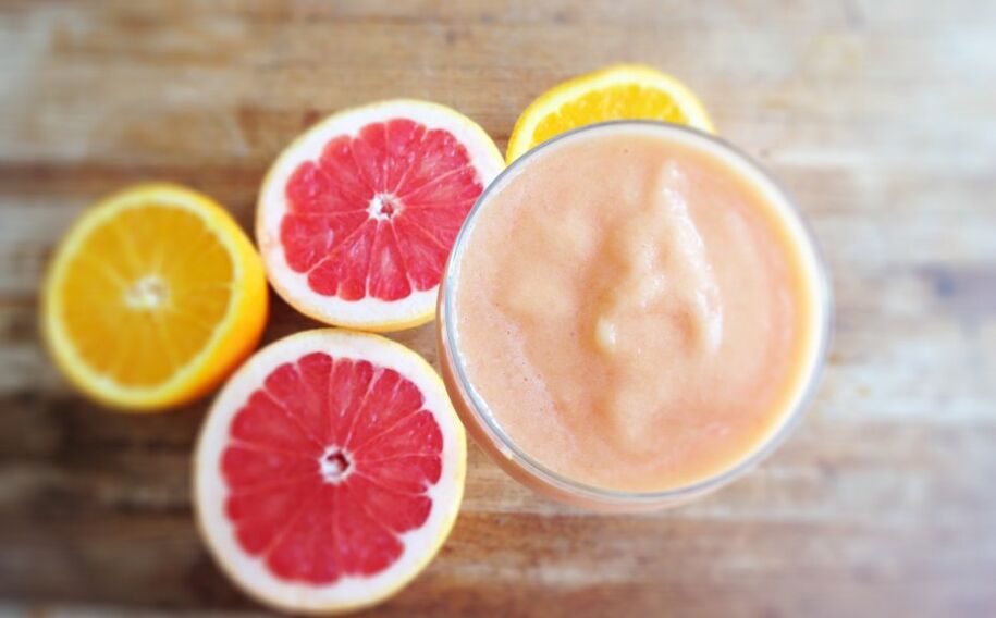Grapefruit-Orangen-Smoothie zum Abnehmen
